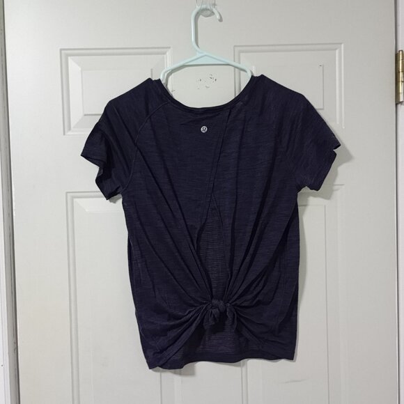 Lululemon Womens Purple Short Sleeve Lightweight Athletic Top - Picture 4 of 6